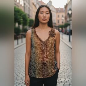 Spense Multicolor Sleeveless Top